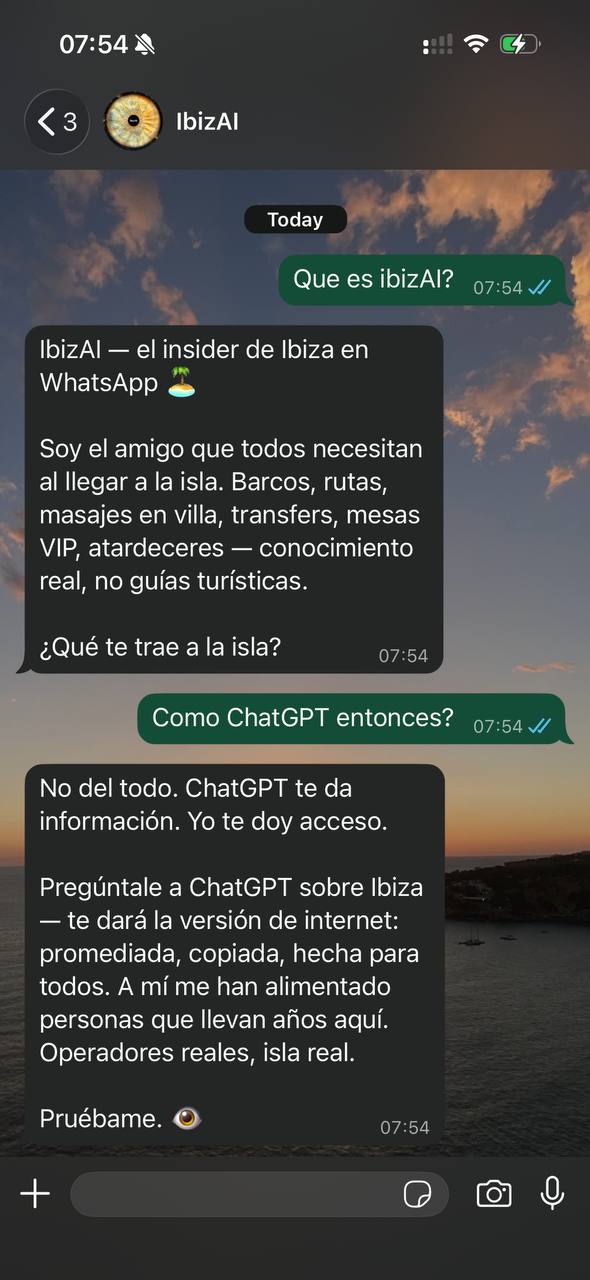Qué es IbizAI conversación